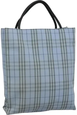 Burberry Pre-owned, Dames, Blauw, ONE Size, Nylon, Pre-owned Nylon handbags