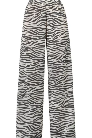MC2 SAINT BARTH Broeken, Dames, Veelkleurig, M, Polyester, Lurex Wijde Broek