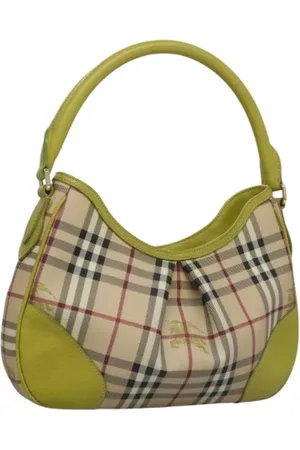 Burberry Pre-owned, Dames, , ONE Size, Leer, Tweedehands leren handtassen