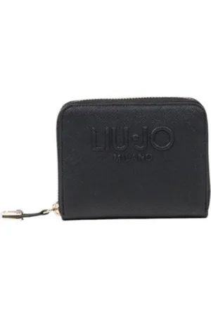 Liu Jo Accessoires, Dames, Zwart, ONE Size, Moderne Vrouw Middelgrote Portemonnee Zwart Polyethyleen
