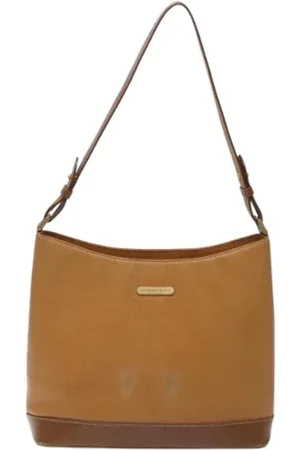 Burberry Pre-owned, Dames, Bruin, ONE Size, Leer, Tweedehands leren handtassen