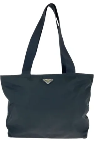 Prada Pre-owned, Dames, Zwart, ONE Size, Nylon, Pre-owned Canvas totes