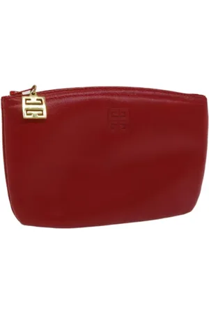 Givenchy Pre-owned, Dames, Rood, ONE Size, Leer, Pre-owned Leather pouches