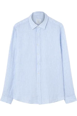 Xacus Overhemden, Heren, Blauw, 3Xl, Blauw Gestreept Overhemd