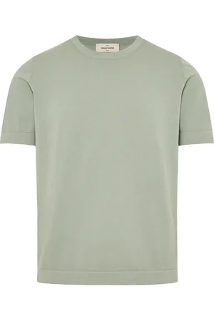 Gran Sasso Tops, Heren, Groen, 3Xl, Katoen, Italiaans Katoenen T-shirt