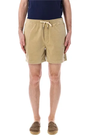 Ralph Lauren Korte broeken, Heren, Bruin, S, Katoen, Sportieve Volley Shorts voor Mannen