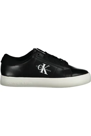Calvin Klein Schoenen, Dames, Zwart, 36 EU, Polyester, Zwarte Polyester Sneaker