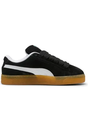 PUMA Schoenen, Heren, Zwart, 45 EU, Suède, Zwart Wit Suède XL Herenschoen