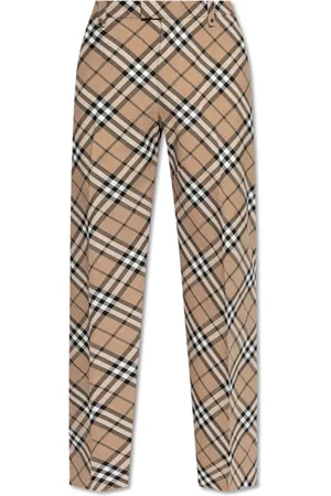 Burberry Broeken, Heren, , S, Wol, Geruite broek