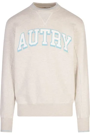 Autry Truien, Heren, Grijs, XL, Katoen, Grijze Katoen Polyamide Mix Trui