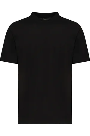Giuliano Galiano Tops, Heren, Zwart, XL, Katoen, Zwarte katoenen T-shirts en polo