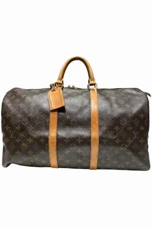 LOUIS VUITTON Pre-owned, Dames, Bruin, ONE Size, Tweedehands Canvas Louis Vuitton tassen