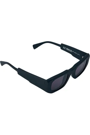 KUBORAUM Accessoires, unisex, Zwart, ONE Size, Rechthoekige zonnebril met getinte glazen