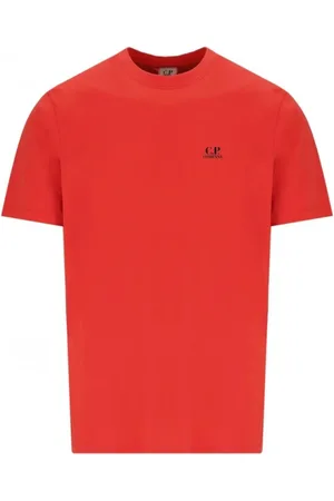 C.P. Company Tops, Heren, Oranje, L, Stijlvolle T-shirts en Polos