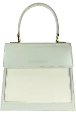 Saint Laurent Pre-owned, Dames, Wit, ONE Size, Leer, Tweedehands leren handtassen
