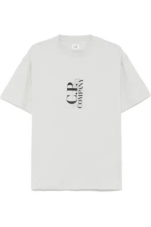 C.P. Company Tops, Heren, Wit, L, Stijlvolle T-shirts en Polos Collectie