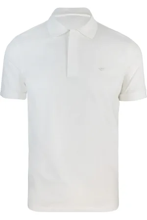 Emporio Armani Tops, Heren, Wit, 2Xl, Katoen, Witte T-shirts en Polos met Logo
