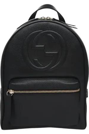 Gucci Pre-owned, Dames, Zwart, ONE Size, Leer, Pre-owned Leather backpacks