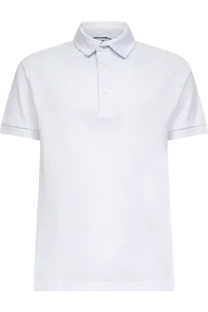 Etro Tops, Heren, Wit, M, Katoen, Wit Poloshirt met Geborduurd Logo