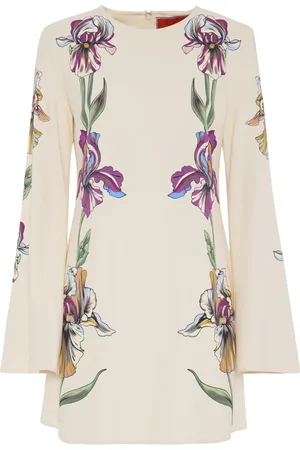 La DoubleJ Kleedjes, Dames, Veelkleurig, XS, Witte Viscose Elastaan Jurk