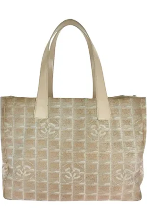 CHANEL Pre-owned, Dames, Roze, ONE Size, Leer, Pre-owned Canvas totes