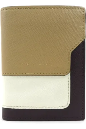 Marni Pre-owned, Dames, Veelkleurig, ONE Size, Tweedehands leren portemonnees