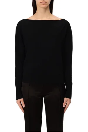 Patrizia Pepe Truien, Dames, Zwart, M, Stijlvolle Sweaters voor een Moderne Look
