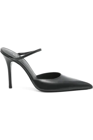 Gia Borghini Schoenen, Dames, Zwart, 37 EU, Puntige Neus Sandaal
