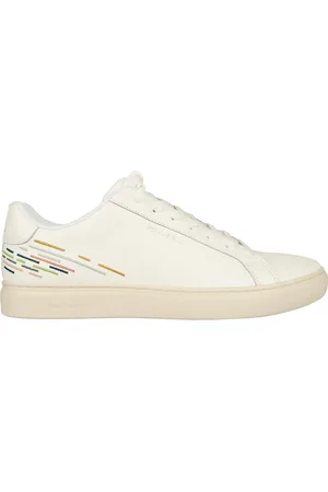Paul Smith Schoenen, Heren, Wit, 43 EU, Witte geborduurde schoen