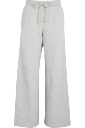 Max Mara Broeken, Dames, Grijs, XL, Satijn, Sportieve stijl satijnen accent broek