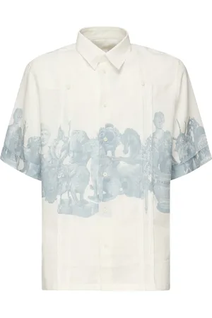 Givenchy Overhemden, Heren, Wit, L, Witte Shirt met Voorknoopsluiting