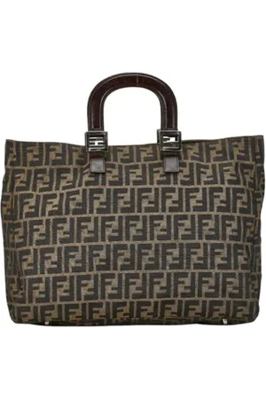 Fendi Pre-owned, Dames, Bruin, ONE Size, Pre-owned Canvas fendi-bags