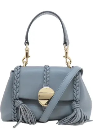 Chloé Pre-owned, Dames, Blauw, ONE Size, Tweedehands leren handtassen