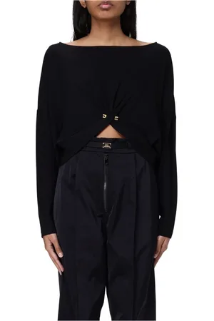 Elisabetta Franchi Truien, Dames, Zwart, XS, Dames Truien Collectie