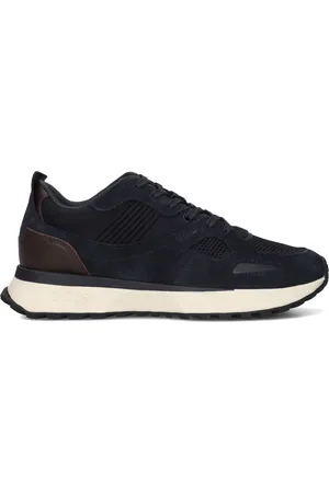 HUGO BOSS Schoenen, Heren, Blauw, 41 EU, Suède, Jonah Runn Sneakers