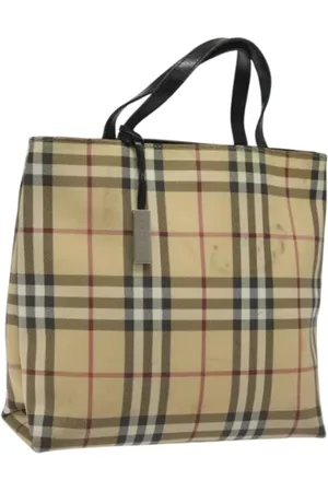 Burberry Pre-owned, Dames, , ONE Size, Leer, Tweedehands leren handtassen