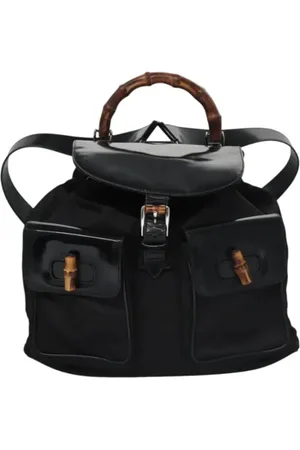 Gucci Pre-owned, Dames, Zwart, ONE Size, Leer, Pre-owned Leather backpacks