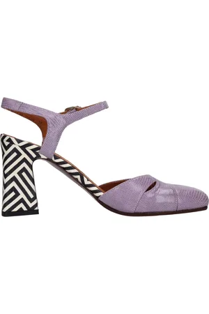 Chie Mihara Schoenen, Dames, Paars, 37 EU, Leer, Met Hak Paars