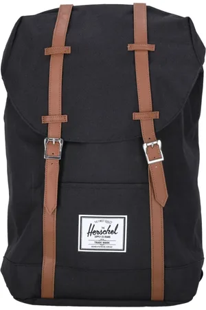 Herschel Tassen, Heren, Zwart, ONE Size, Polyester, Zwarte Retreat Rugzak met Laptopvak