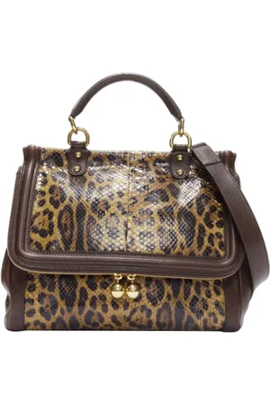 Dolce & Gabbana Pre-owned, Dames, Bruin, ONE Size, Tweedehands leren handtassen