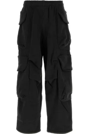 Entire Studios Broeken, Heren, Zwart, L, Katoen, Zwarte Katoenen Joggers Sweatshirts