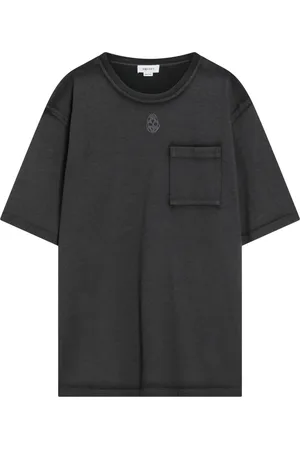 Alexander McQueen Tops, Heren, Zwart, S, Korte mouwen ronde hals T-shirt