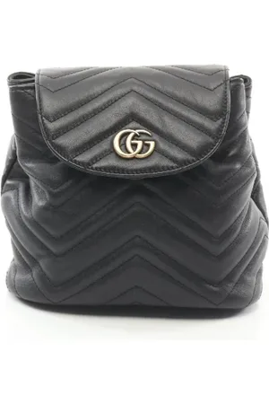 Gucci Pre-owned, Dames, Zwart, ONE Size, Leer, Pre-owned Leather backpacks