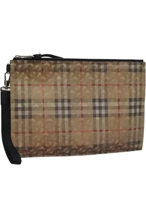 Burberry Pre-owned, Dames, , ONE Size, Leer, Pre-owned Vinyl clutches