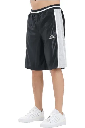 adidas Korte broeken, Heren, Zwart, XL, Zwarte Sportieve Cut Line Shorts