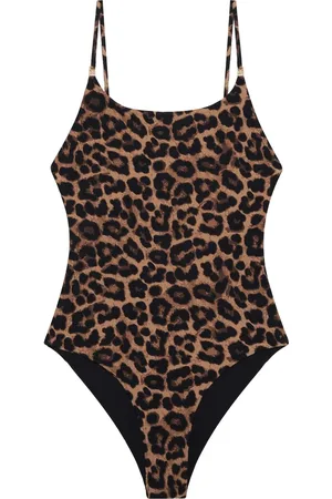 ANINE BING Badkleding, Dames, Veelkleurig, S, Luipaardprint Strandkleding Mouwloos