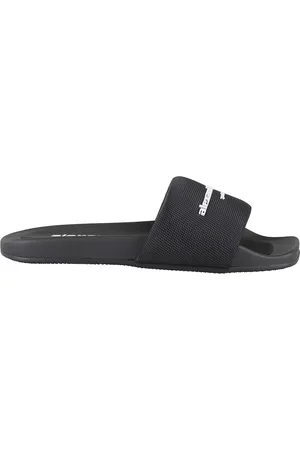 Alexander Wang Schoenen, Dames, Zwart, 38 EU, Nylon, Zwarte Poolside Slipper met Gewatteerd Nylon Bovenwerk