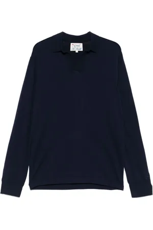 MC2 SAINT BARTH Tops, Heren, Blauw, M, Katoen, Navy Cotton Polo Shirt