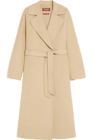 Max Mara Mantels, Dames, , 2Xs, Zandjassen met Cles