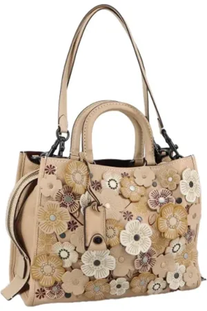 Coach Pre-owned, Dames, , ONE Size, Leer, Tweedehands leren handtassen